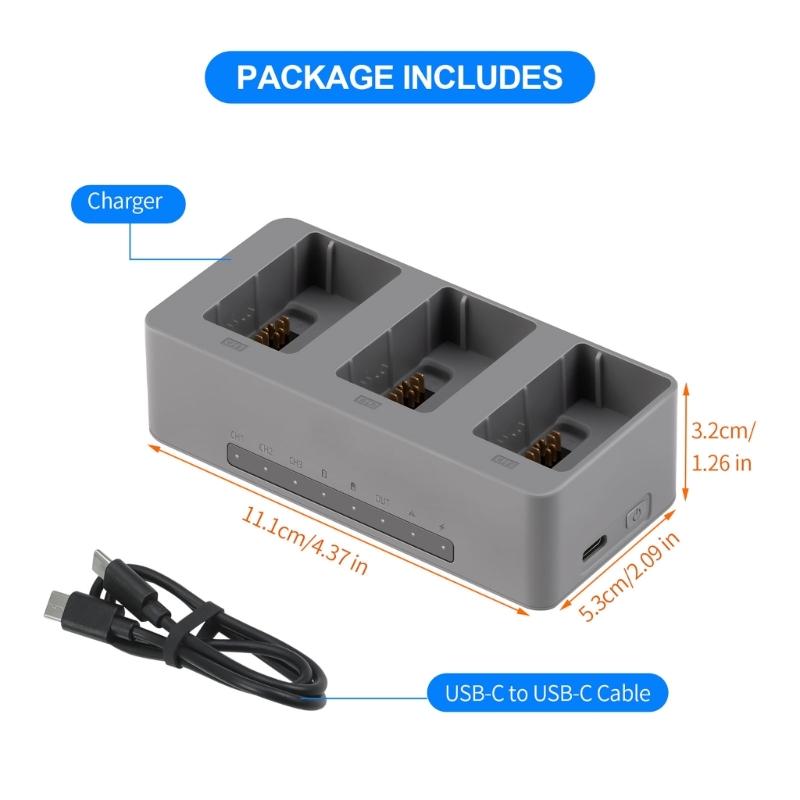 Portable 100W Battery Fast Chargers Charging Station For Avata 360 Drones Batteries Features Overcharge Protections