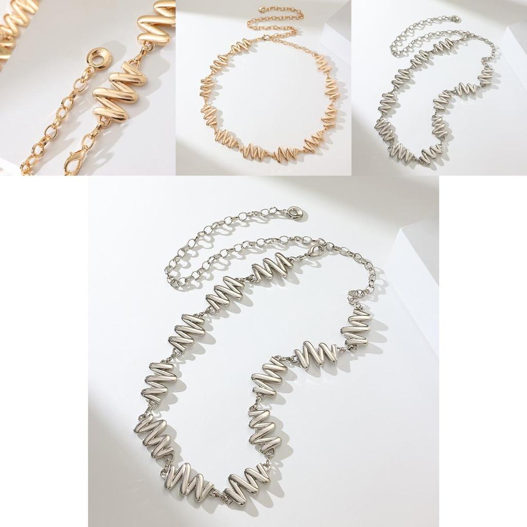 Ethnic Style Womens Metal Waist Chain With Polished Surface And Fine Engraving