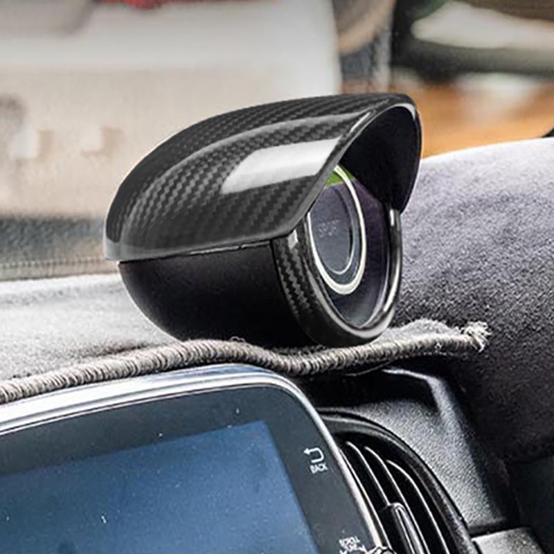 Real Carbon Fiber Tachometer Frame for Fiat Abarth 500 Interior Upgrade