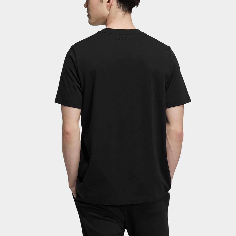 Adidas Neo Camouflage Print Sports T-shirt Men Tops Black HE7946