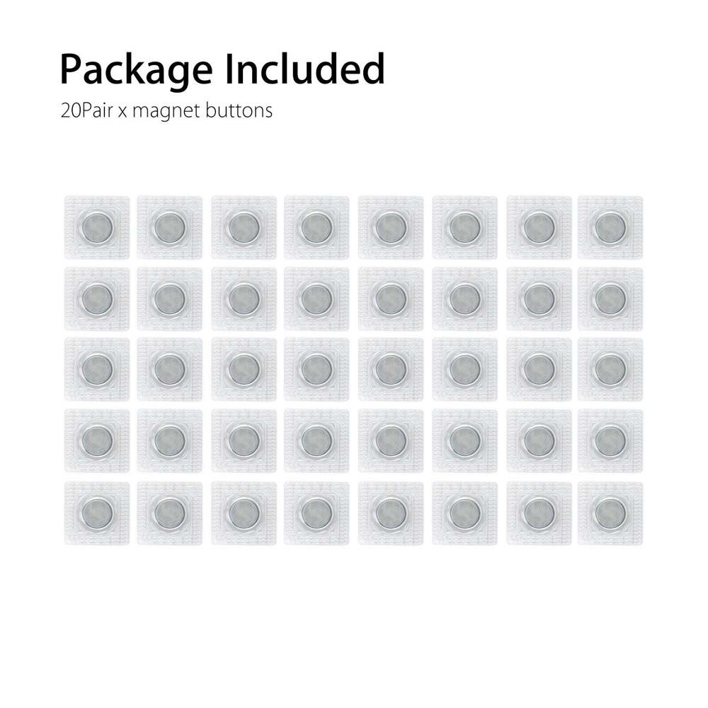 DIY 20 Pairs Handbag Purses Accessories Clothing Buttons Sewing Tools Needlework Magnetic Snap