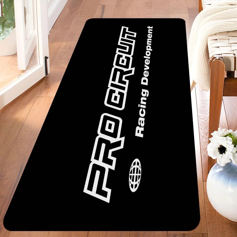 

VIKAMA Flannel Racing Grade Long Rug Decorative Non-Slip Soft Cozy Soundproof Bedroom Sofa Bedside Long Rug Home Decoration 40X120CM