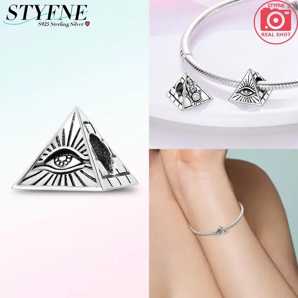 Kupfer Mumien Pyramide Zweiteiliges Set Charm Anhänger Passen Original Charm Armband DIY Perlen Für Frauen Schmuck Geschenk