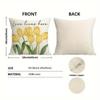 1pcs Spring Pillow Covers 45x45 Cm Hello Sunshine Tulip Throw Pillow Covers Spring Summer Farmhouse Decorations Decor