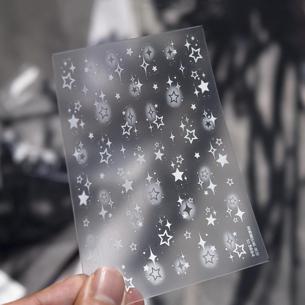 1pcs Ocean Marine Life Jellyfish Dolphin Shell Starfish Frangipani Ocean 5D Nail Art Stickers Embossed Nail Decals