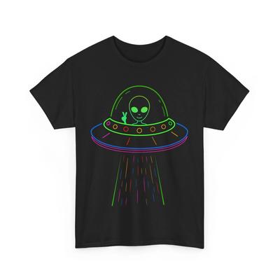 Weltraum-Alien UFO T-Shirt, Alien-Gläubige Weltraumliebhaber Lustiges T-Shirt
