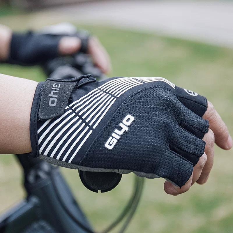 Giyo Cycling Gloves Half Finger Summer Shock Absorption Bicycle Road Bike Mountain Bike Bicycle Professional Short Finger Gloves