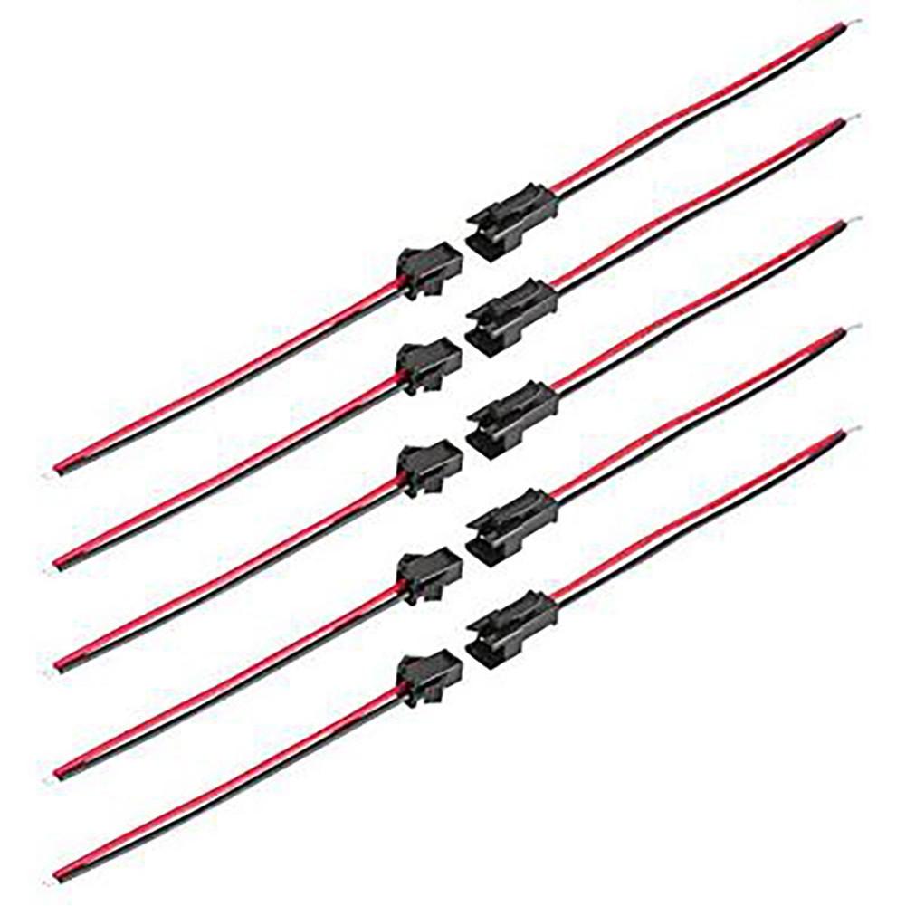 2Pin SM Connector Male 2.2mm/0.09\" Vandesail Wire Connector 22 AWG