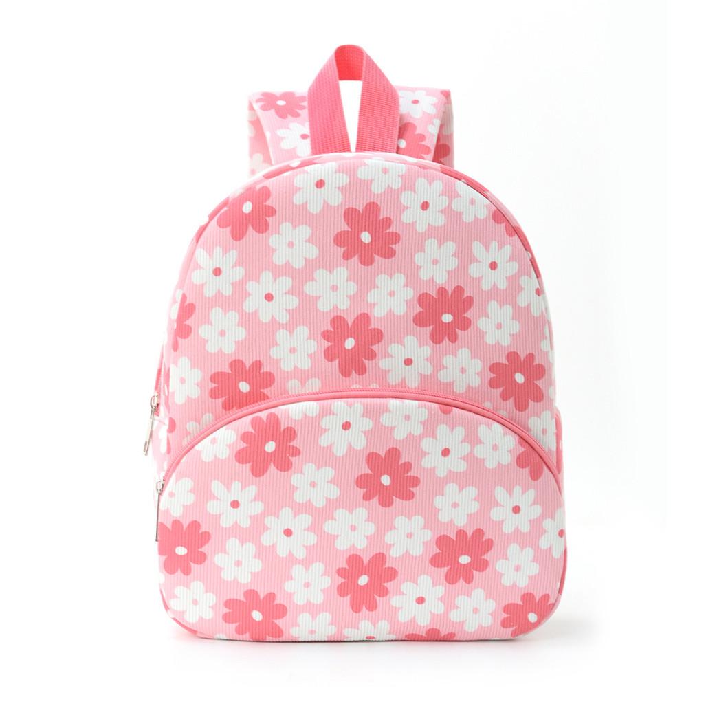 Corduroy Animal Backpack With Durable Material For School And Daily Use