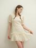 Non Search Frill Mini Dress/Cream