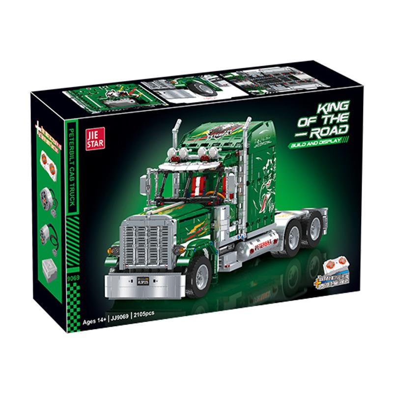 Interesting Toys Unisex Kids In Stock Jj9069 Moc Technical Tractor Truck Bricks Assembling Building Blocks Model Children's Toys Birthday Gift Set