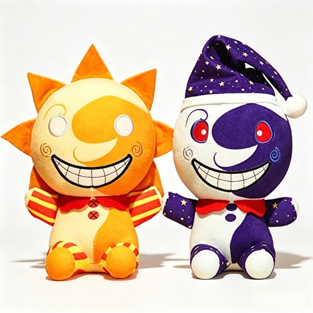 Peluche Sundrop e Moondrop Security Breach, Figura di Clown e Peluche da Collezione Giocattoli Peluche Compleanno Natale Ragazzi