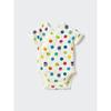 Japan Picture Book Collection Bodysuit Harapeko Blue Bug Front Opening
