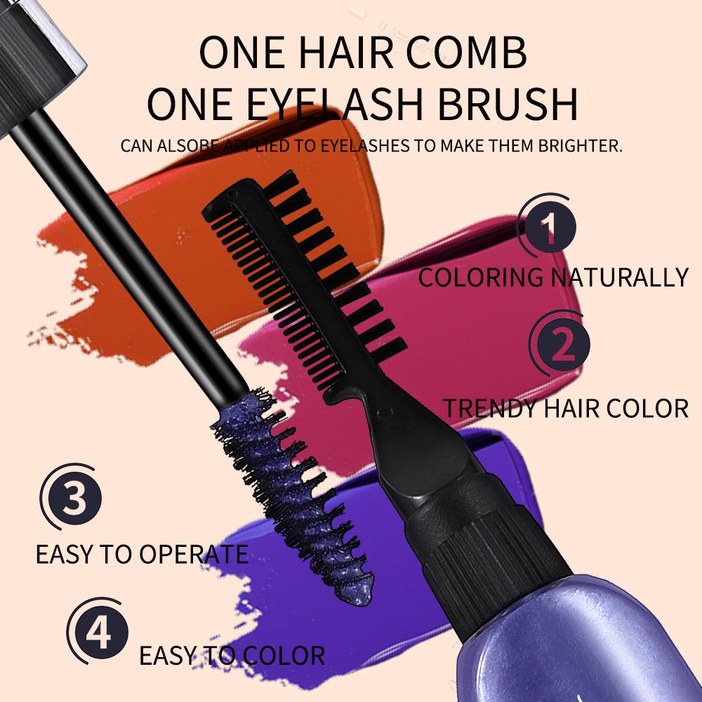 Disposable Hair Dye Hair Cream Plant Natural Whitening Dual-purpose Mascara