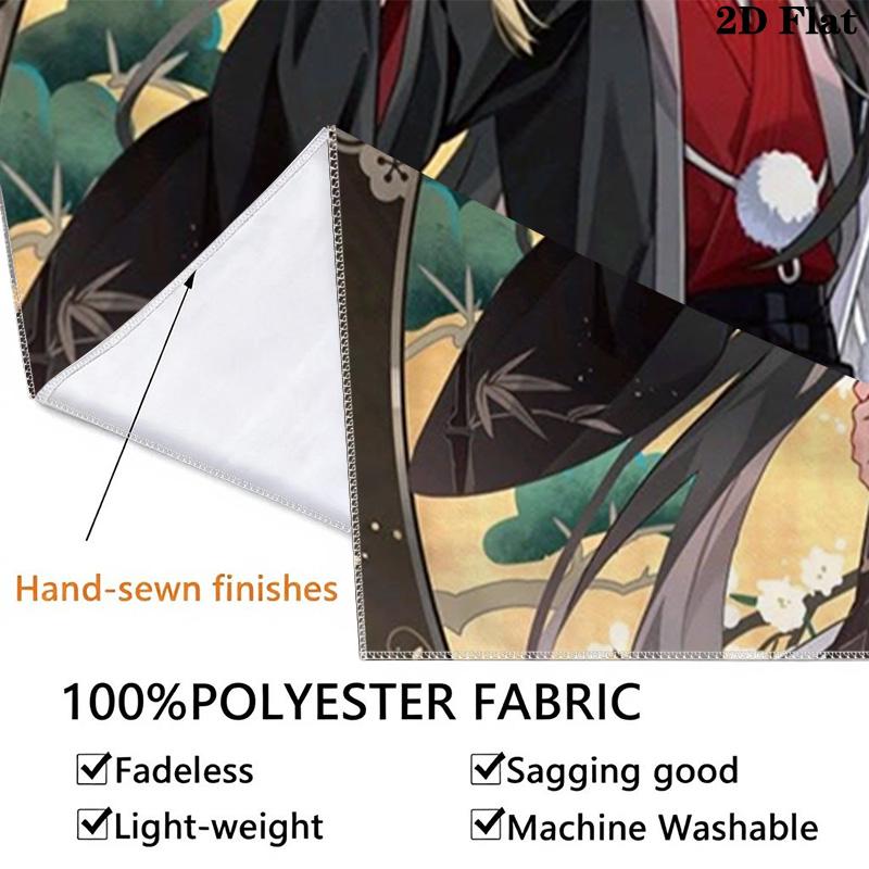 Mo Dao Zu Shi Wall Tapestry Aesthetic Wall Hanging Printed Fabric Blanket Decorative Tapestries for Bedroom Living Room Home Decor