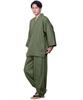 Samue Large Sizes Suitable for All Seasons Men's (Japanese Workwear) - Summer/Winter, Available, (L, Green)