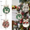 Door Hanging Wear-resistant Lightfast Holiday Decorations Christmas Decoration Pendant Wooden Clear Christmas Decoration Durable