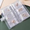 Jewelry Book Organizer Foldable Transparent Bag With Clear Zipper Rings Storage Album For Bracelets Earrings Proposal Ceremony