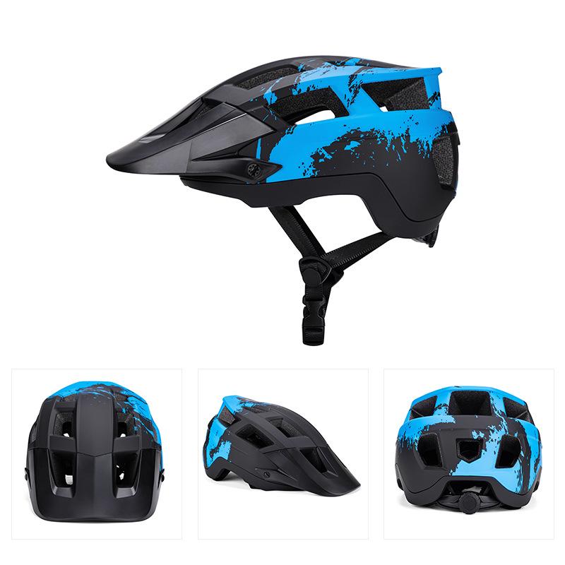 2026 New Cross-Border Unisex Adult Mountain Bike Road Cycling Helmet with Removable Lining Charging Lamp Outdoor Protective Gear
