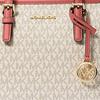 New MICHAEL KORS Canvas Tote Bag, Shopping Bag, Shoulder Bag, Handbag Women's Vanilla White 35T9GTVT0B-TEA-ROSE-MLT