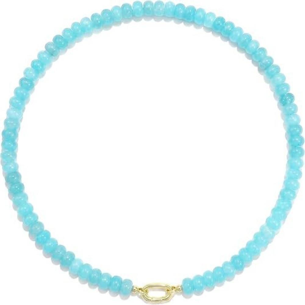 Layered Beaded Gemstone Necklace Colored Clavicle Chain Necklace Choker Necklace  Summer Beach