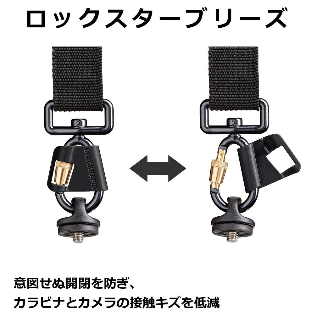 BLACKRAPID CrossShot Breeze Camera Strap for SLR 020599 Cameras, Ambidextrous, Black,