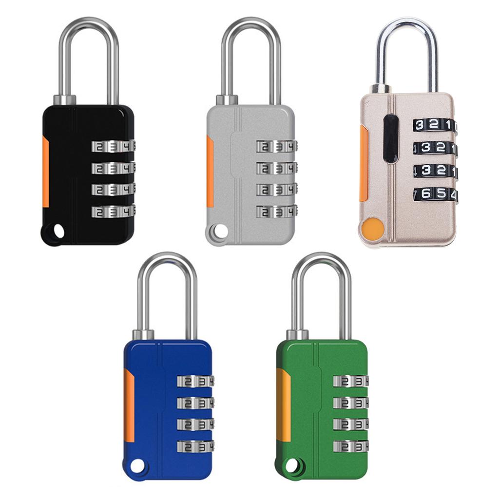 Zinc Alloy Security Padlock Mini Shackle Lock Set Your Own Combination Lock Locker Anti-theft Locks Rustproof Padlock