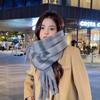 Autumn and winter plaid scarf women's winter high-end sense new versatile warm couple scarf shawl Korean explosion