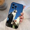Custodia per telefono con mucche divertenti e carine Per iPhone 17, 16, 15, 14, 13, 12, 11 Plus, Pro Max, Altri Copertura Morbida Nera