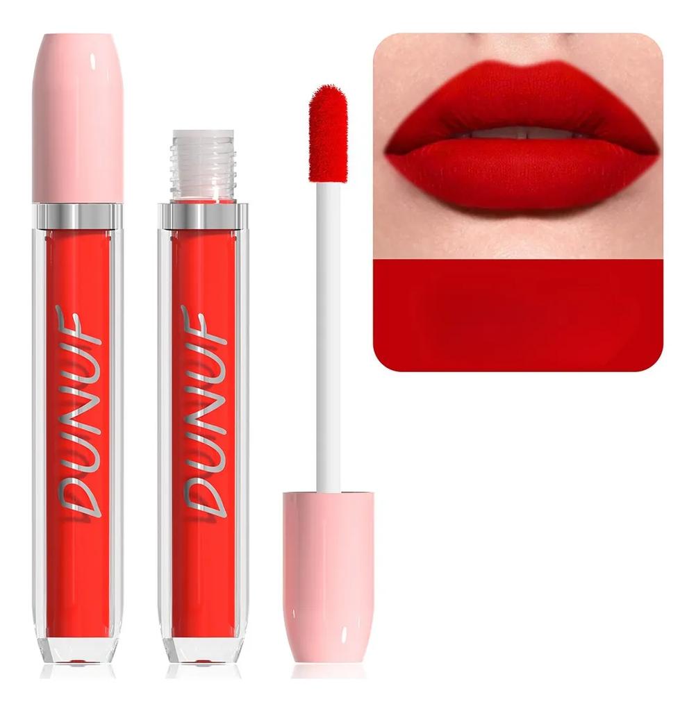 Dunuf Waterproof Matte Lip Gloss Does Not Transfer