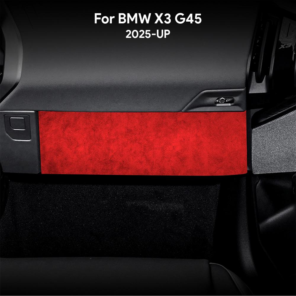 Interior Sticker for BMW X3 G48 G45 2025 2026 Italy Suede Anti-Dirty Glove Box Trim Cover