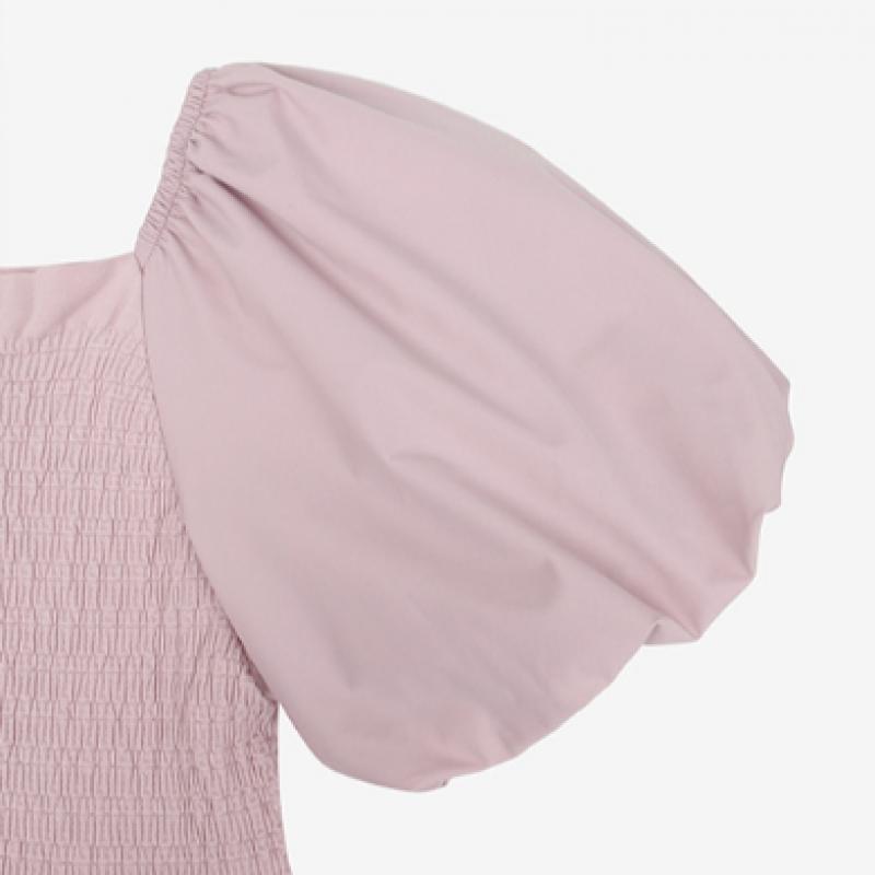 2ND SKIN Vestito a Palloncino con Fascia Smocking Senza Cuciture Ngwsd1200