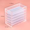 5 Layers False Eyelashes Storage Box Acrylic Pallet Transparent Grafting Eyelash Case Lash Holder Fof Lash Display Makeup Tools