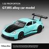 1/32 Porsche GT3 RS Supercar Alloy Diecast Metal Model Computer Desktop Ornaments Sound & Light Toy Children Birthday Toy Gift
