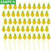 50 to 150pcs/lot Paper Straws For Flamingo Pineapple Drinking Straws Cupcake Hawaiian Decoration Supplies Paper Drinking Straws