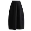 Stylish Elastic Waist Women's Winter 2025 Korean Slimming Casual Mid-Length Skirt