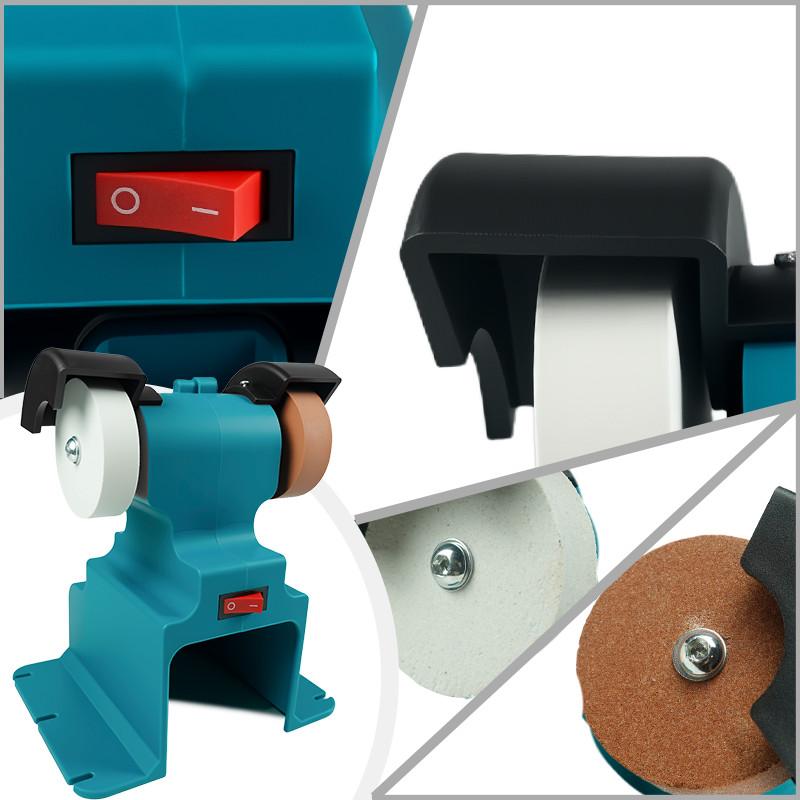 200W Home DIY Polishing Grinding Stone Knife Power Tool Cordless Portable Electric Bench Grinder Double Grinder
