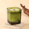 New Square Glass Soy Wax Scented Candle Home Creative High-end Scented Candle Decoration