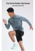 Men's Half-Zip Long-Sleeve Sports T-Shirt - Autumn/Winter Outdoor Casual Running & Fitness Top
