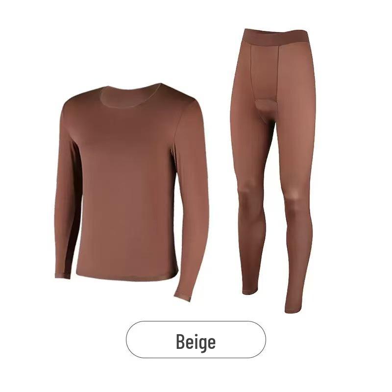 Men's Seamless Ultra-thin Warm Underwear Set - 37° Constant Temperature Long Sleeve & Pants for Autumn