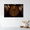 Canvas Print, Wine Barrels