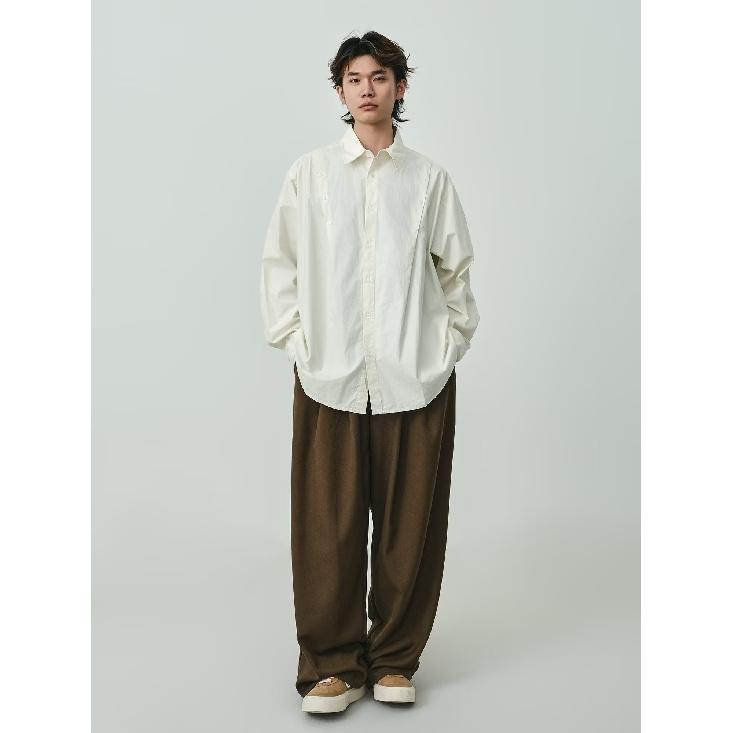 2024 Overalls Long Sleeve Shirt Japanese Hong Kong Style Ins Loose Shirt Boys Summer Trendy Versatile Casual Coat