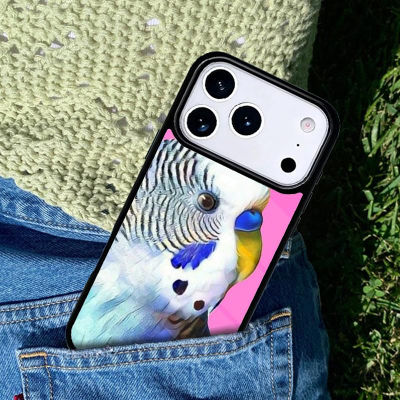 Pets 1 Budgies mobile phone case Compatible with IPhone 17 16 15 14 13 12 11Pro Max 17 Air cover
