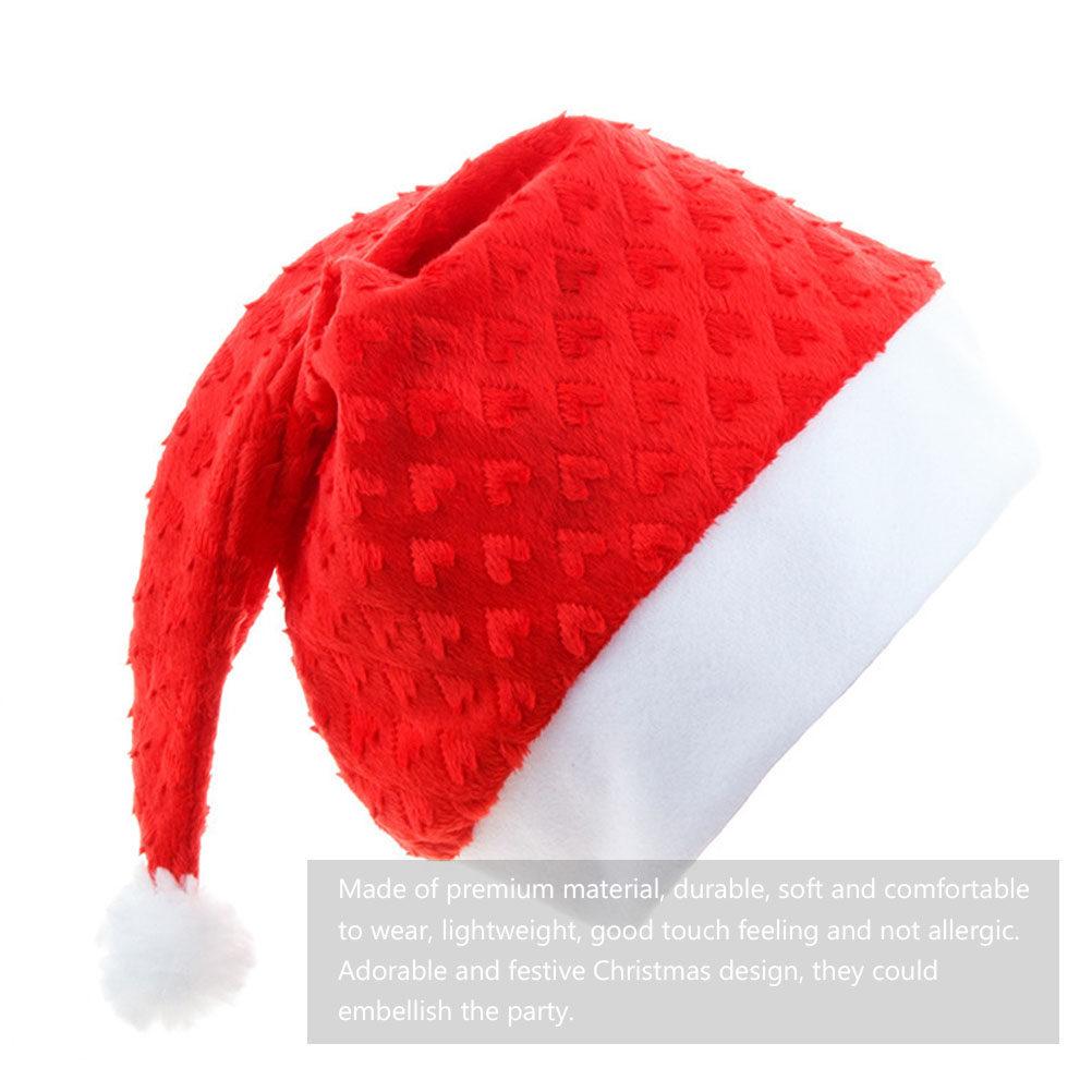3Pcs Christmas Hat Short Printed Headdress Festival Supplies Xmas Accessories Christmas Hat Short Hats other