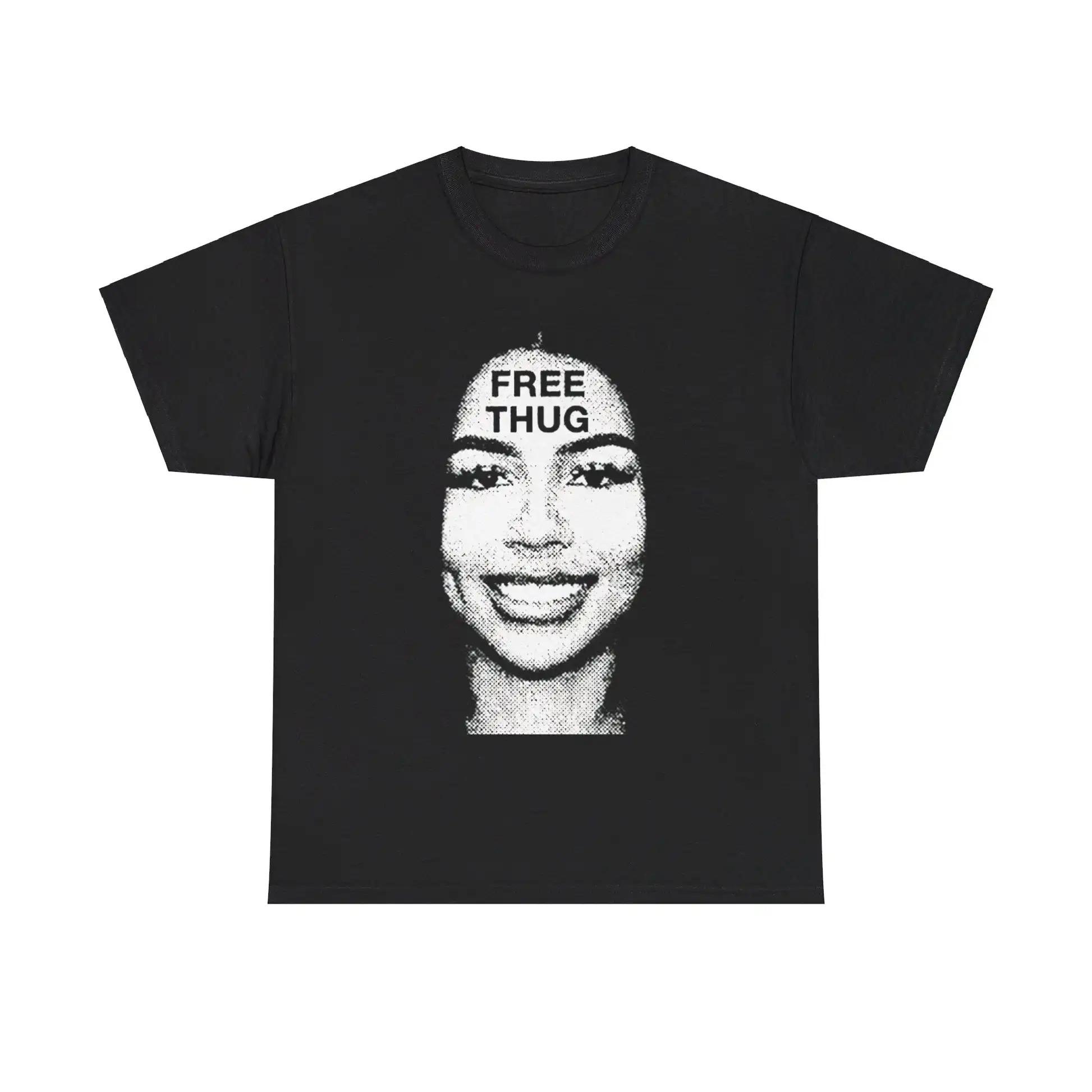 Mariah The Scientist Free Thug Graphic Tee Streetwear Symbol of Solidarity for Young Thugs Legal Advocacy Tshirt S