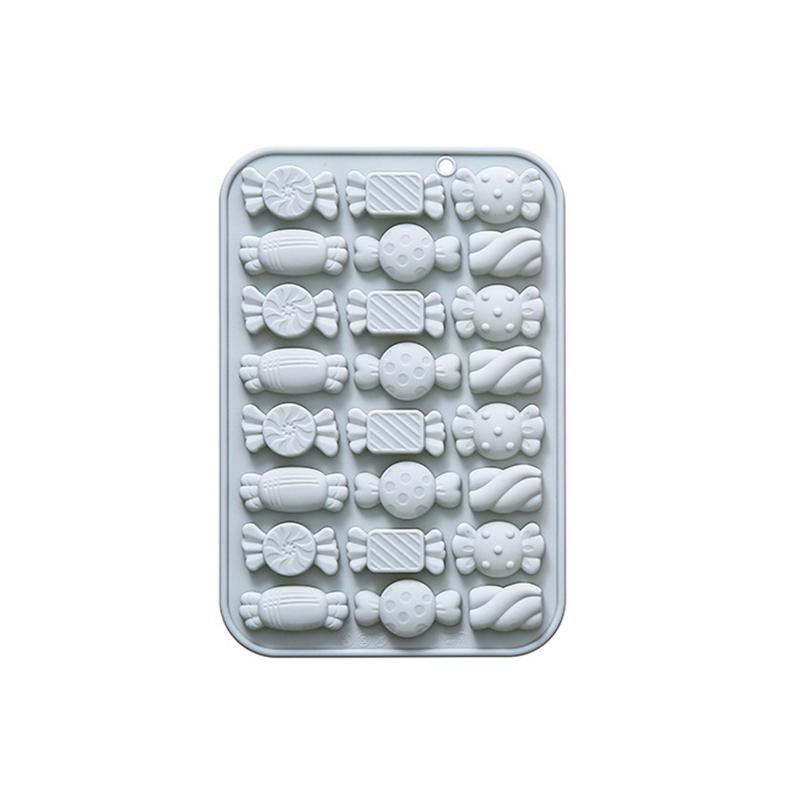24 Cavity Different Candy Silicone Molds Fondant Chocolate Molds Birthday Cake Decoration Soft Candy Molds Baking Accessories