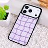 Wavy Grid Shockproof Phone Case for iPhone 17 Air 16e 15 11 12 14 13 Pro Max Cover Coque