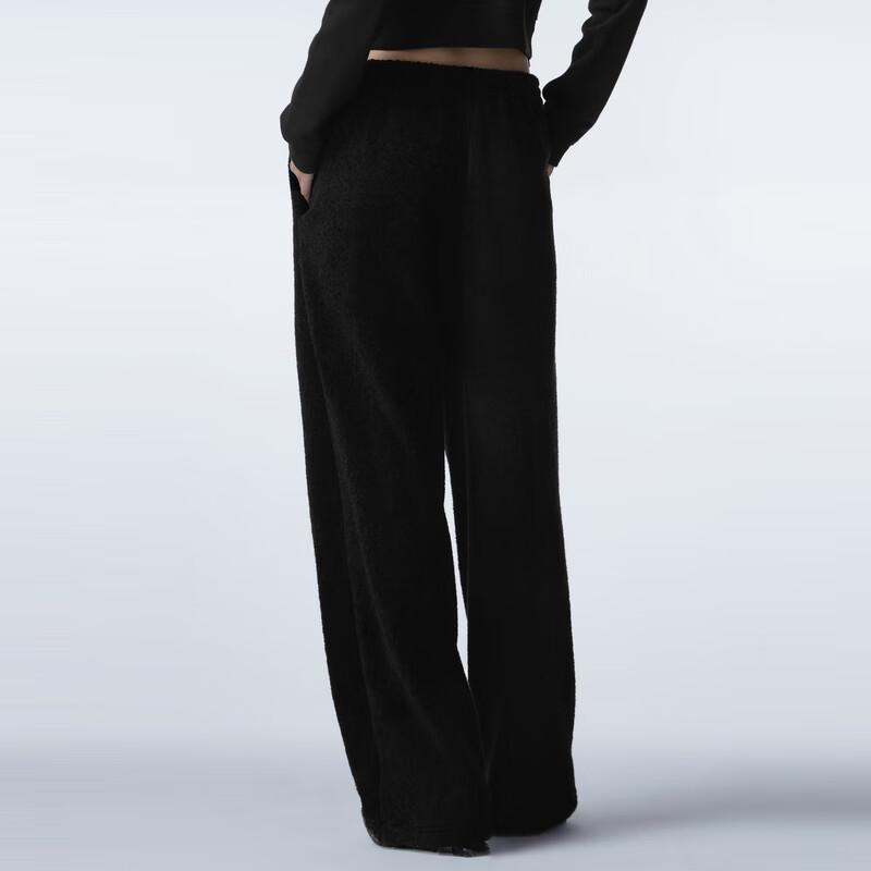 JNBY Women's 2023 Winter High-Waist Wide Leg Casual Pants