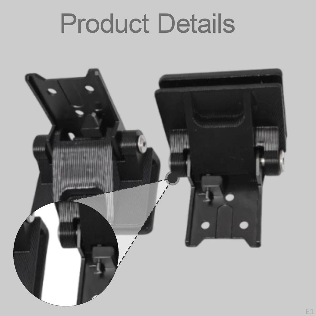 2 Stück Ersatzscharniere für Plattenspieler-Staubschutz Schwarz Einfache Installation Vinyl-Player-Teil Reparatur
