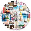 10/50Pcs Personal Creativity Paris Eiffel Tower Sticker Graffiti Stickers Trunk Car Stickers Cartoon Custom Stickers
